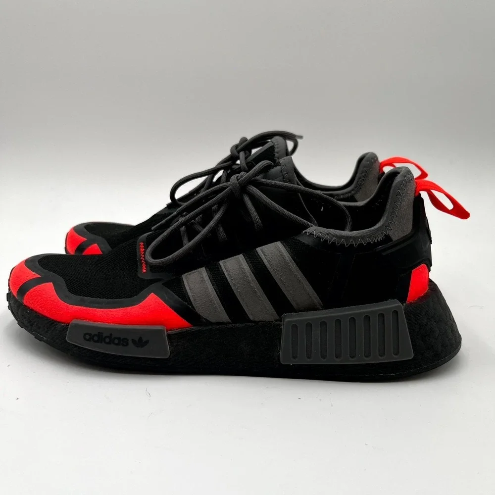 Adidas NMD-R1 GV7350‎ Sneakers Men's US 7 Black Solar Red Athletic Running Shoes